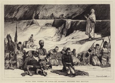 With the Turks in Asia, at Sunset before the Battle by Jean Joseph Benjamin Constant